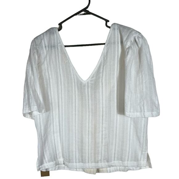 NWT Penelope Project V Neck Button Up Blouse / Short Sleeve Cardigan Size XL - Picture 3 of 7